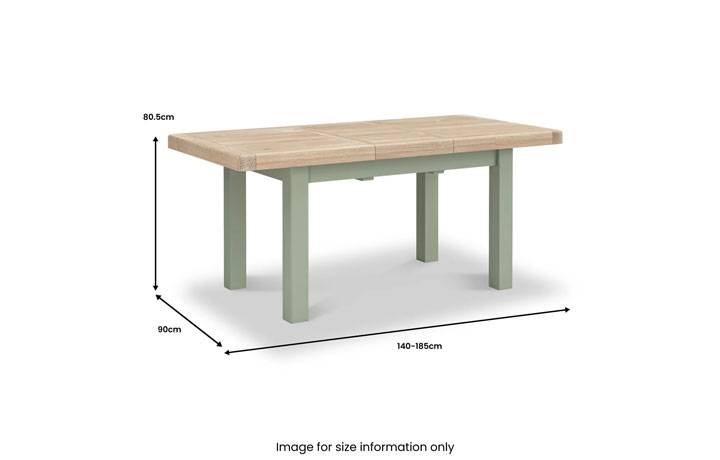 Clovelly Sage Small Extending Dining Table