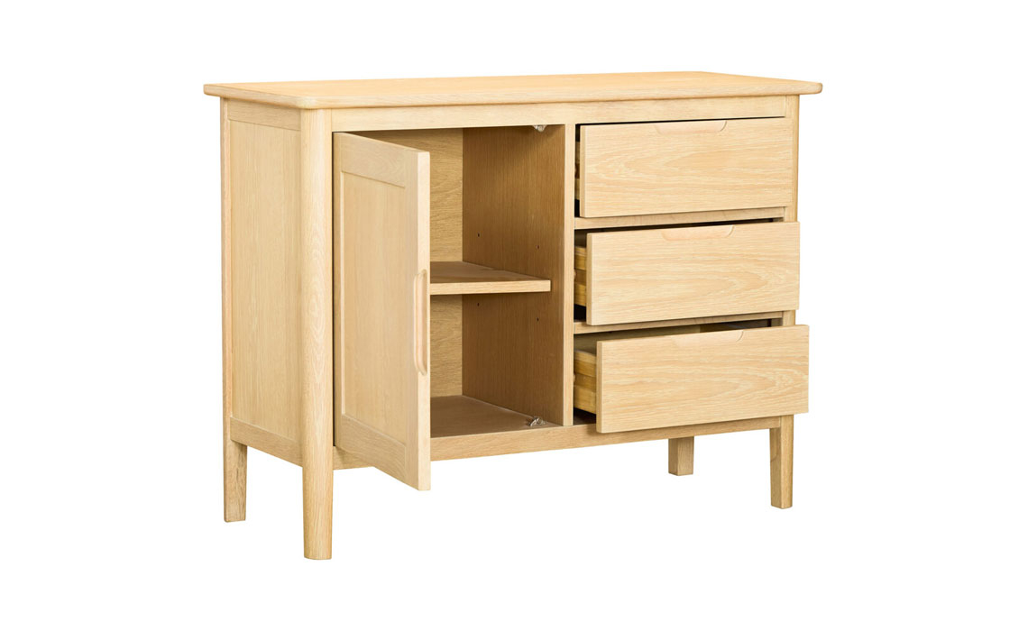 Birka 1 Door 3 Drawer Sideboard 