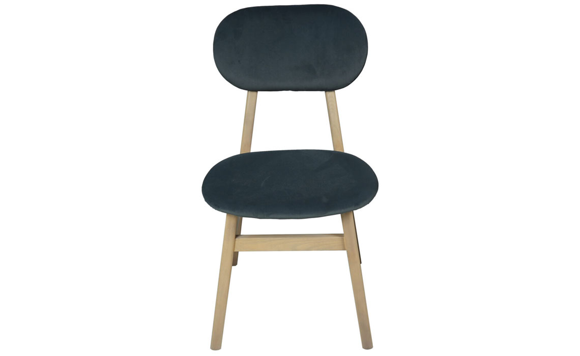 Birka Upholstered Dining Chair - Dark Grey Pad 