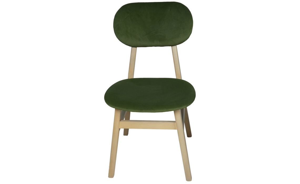 Birka Upholstered Dining Chair - Green Pad 