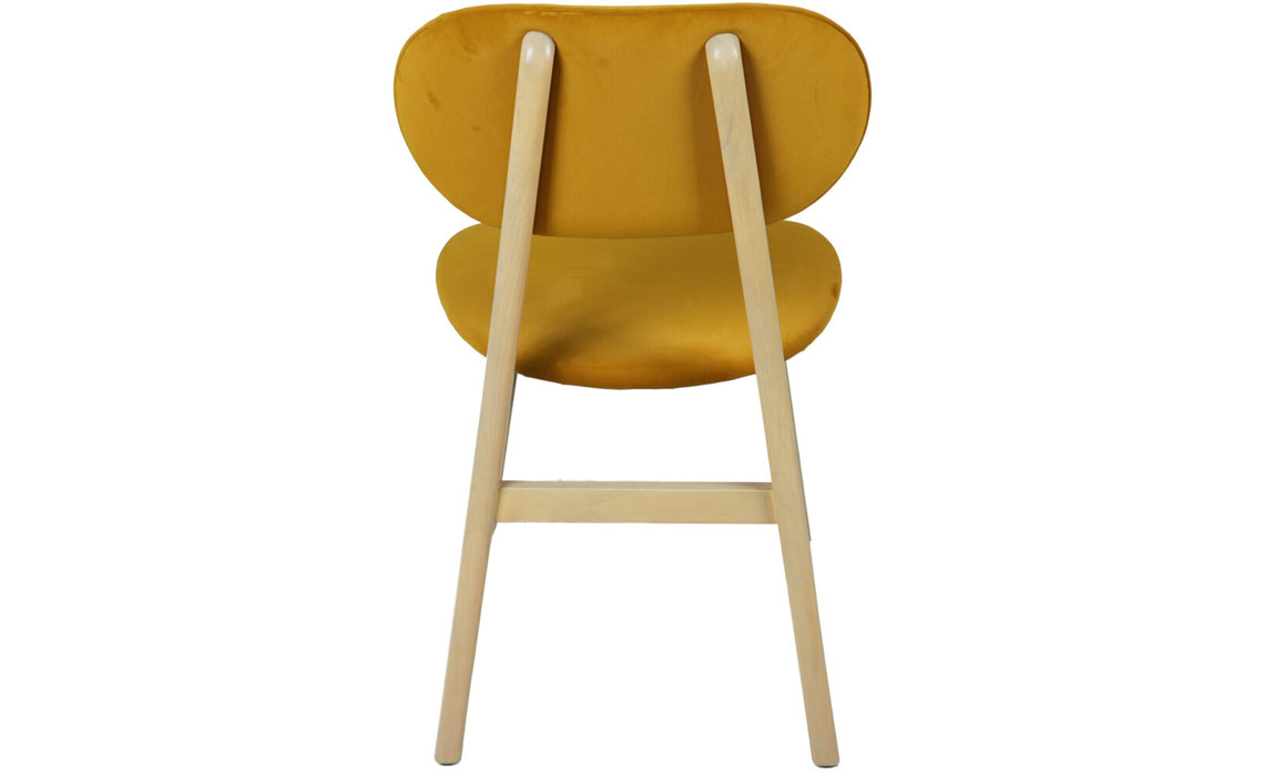 Birka Upholstered Dining Chair - Mustard Pad 