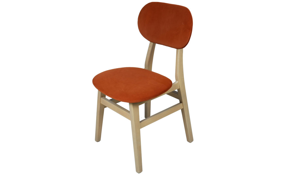 Birka Upholstered Dining Chair - Rust Pad 