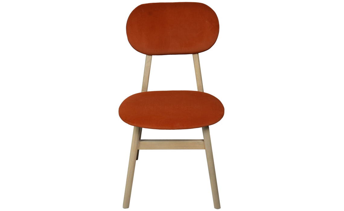 Birka Upholstered Dining Chair - Rust Pad 