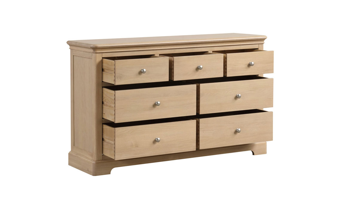 Melford Oak 3 Over 4 Chest Of Drawers