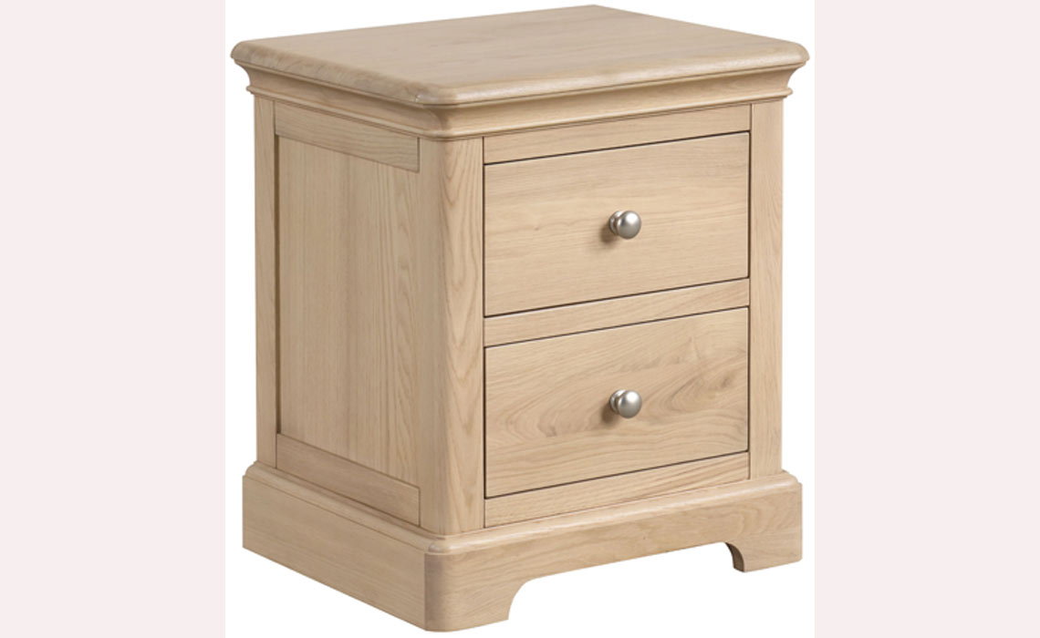 Melford Oak 2 Drawer Bedside