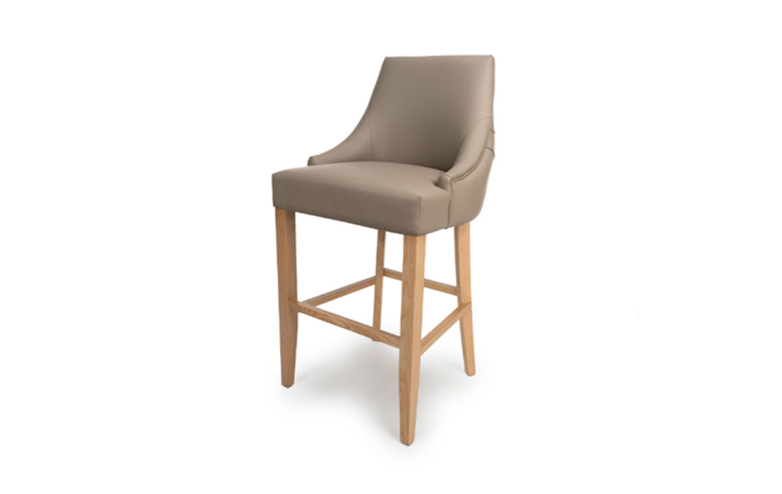 Cole Bar Chair-Taupe