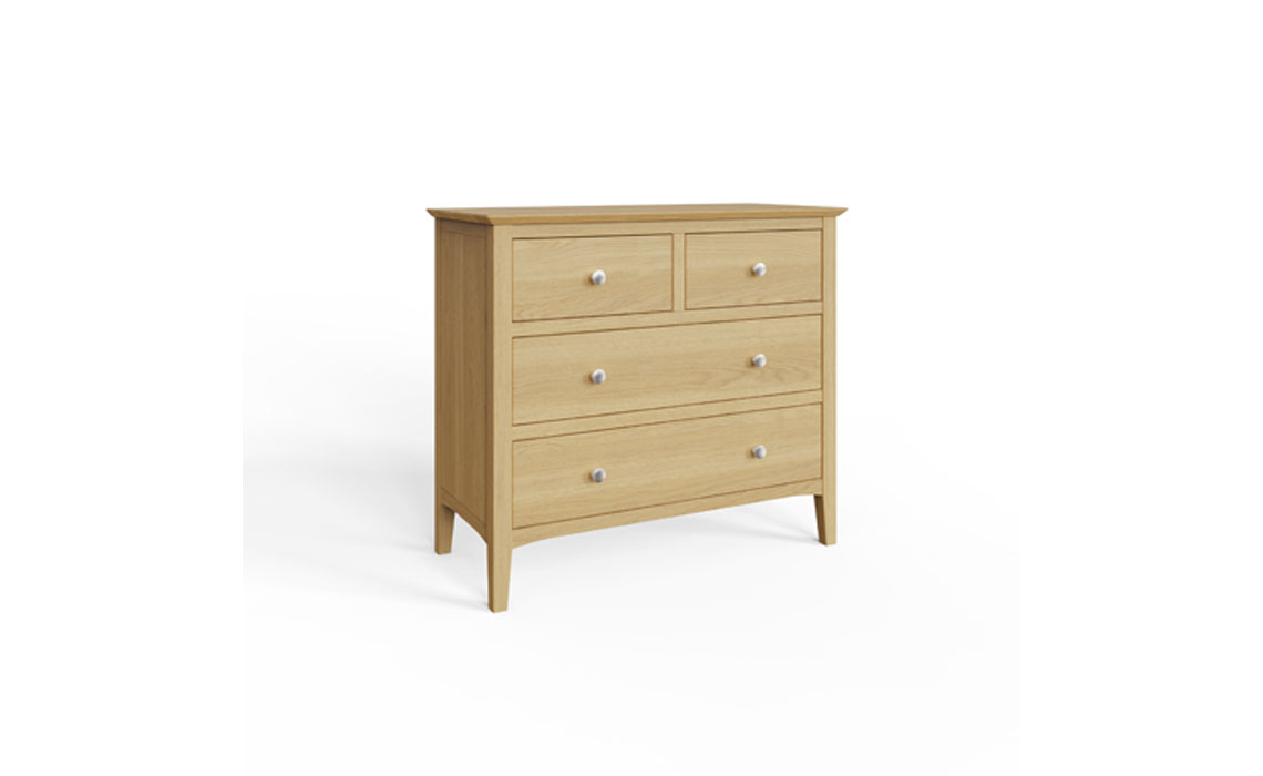 Riva Oak 2 over 2 Chest of Drawers