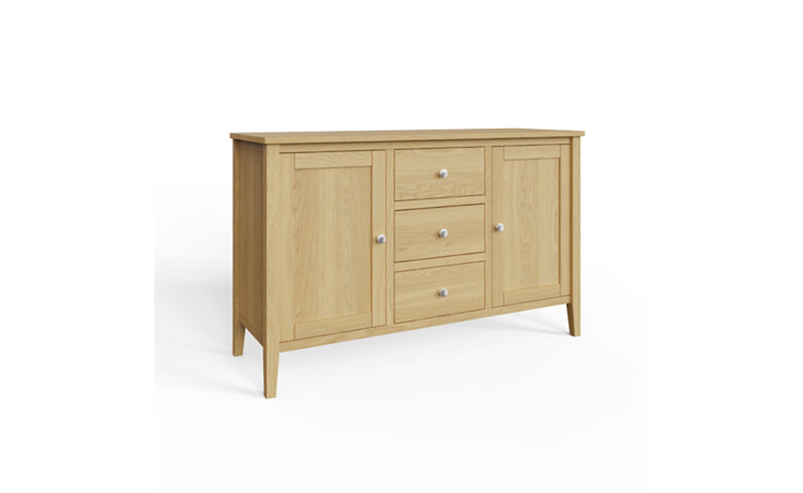 Valletta Oak 2 Door 3 Drawer Sideboard