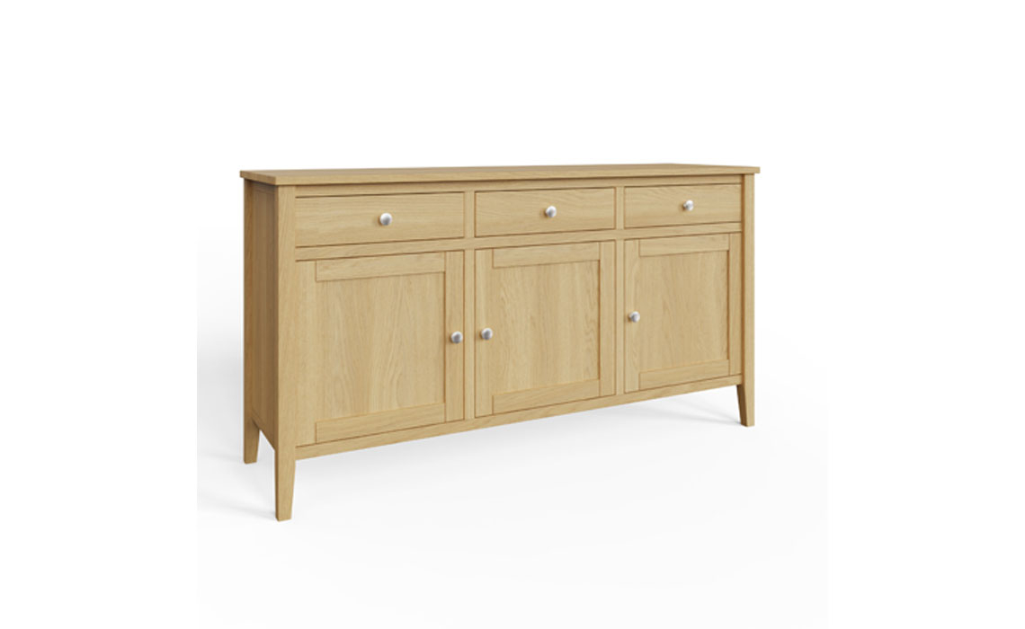 Valletta Oak 3 Door 3 Drawer Sideboard