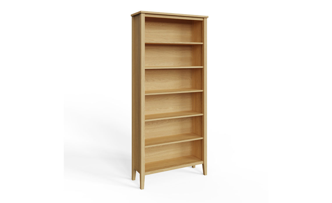 Valletta Oak Tall Bookcase