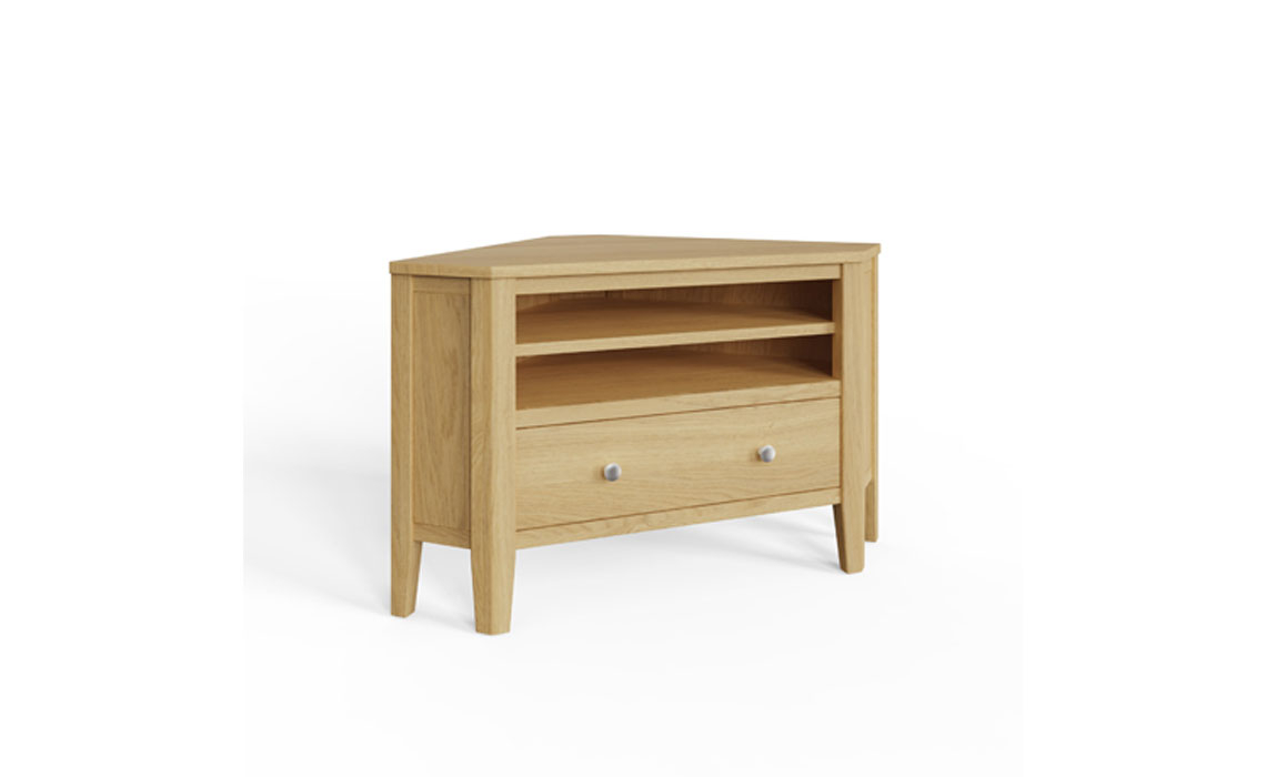 Valletta Oak Corner TV Unit