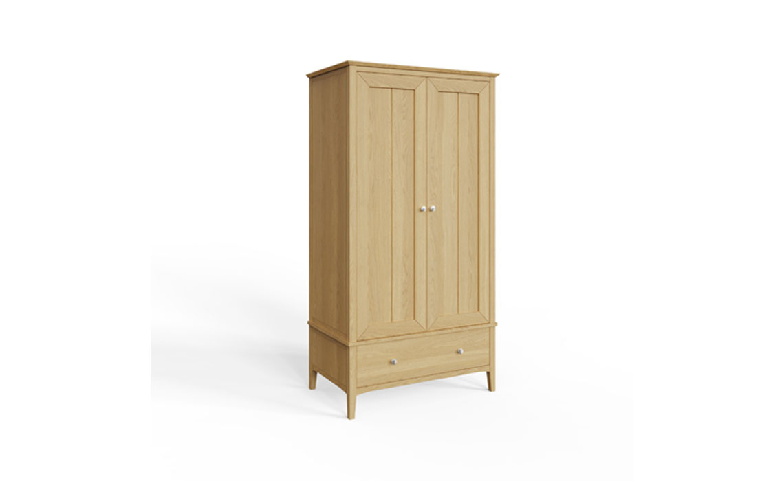 Riva Double Wardrobe With Drawer 