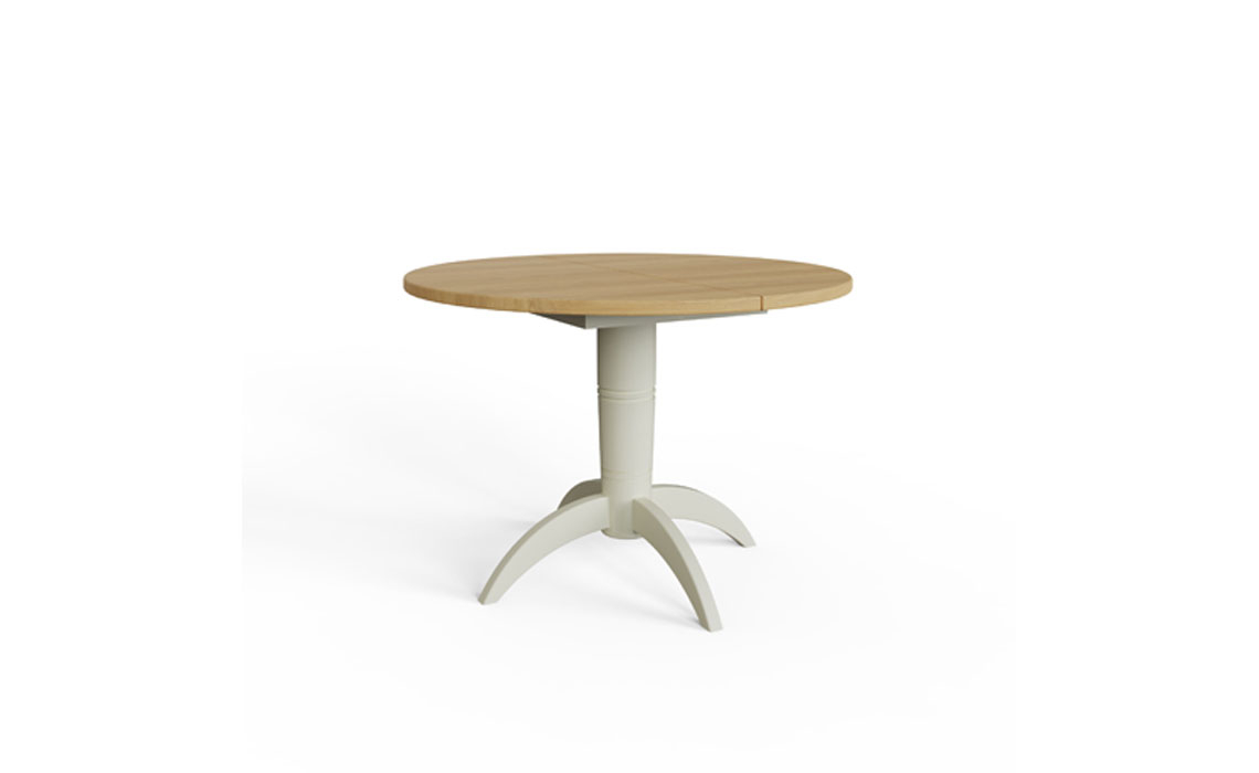 Valletta Painted Round Extending Pedestal Table