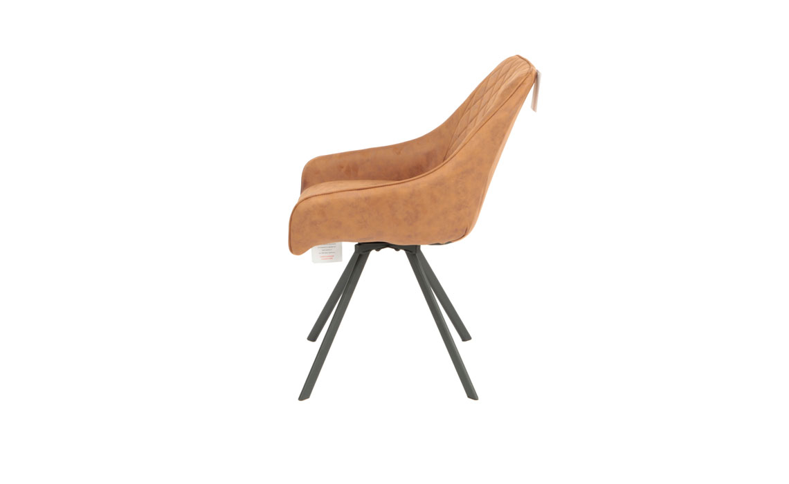 Bali Swivel Chair Brown