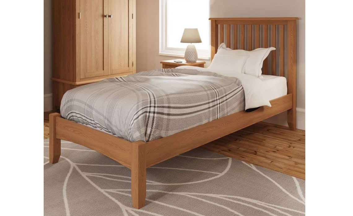 Columbus Oak 3ft Single Bed Frame