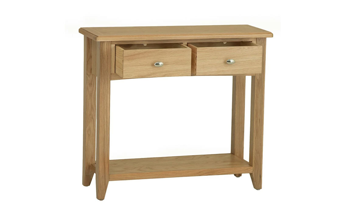 Columbus Oak Console Table