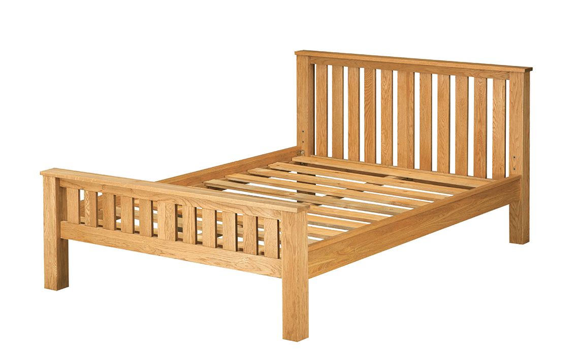 oak bed frame king