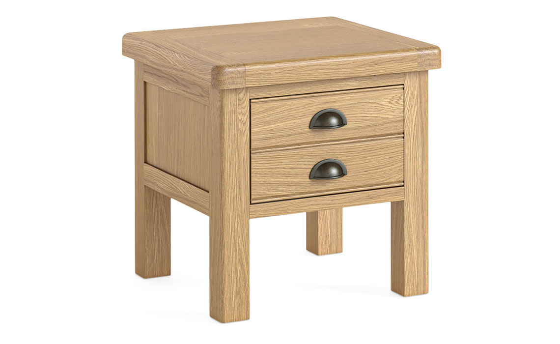 Kensington Oak 2 Drawer Lamp Table