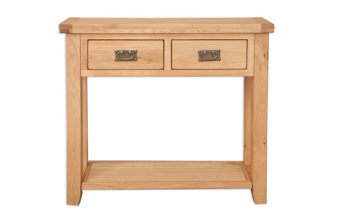 windsor 2 drawer console table white