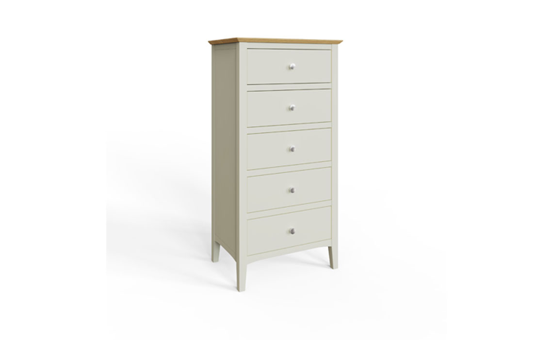 Riva Painted Tall 5 Drawer Chest