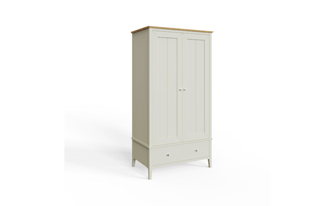 Riva Painted Double Wardrobe With Drawer 