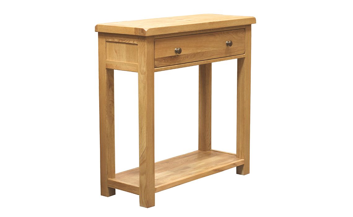 Norfolk Rustic Solid Oak Console Table