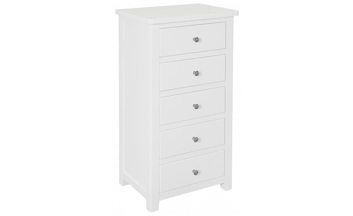 Havana Painted 5 Drawer Narrow Chest