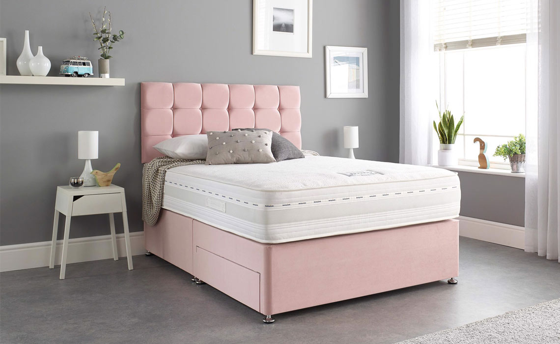 4ft6 Revolution 1200 Gel Mattress With Divan Base & Headboard Deal