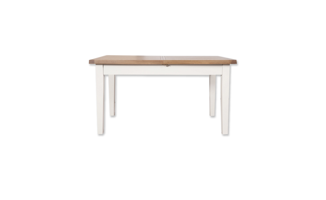Henley White Painted 120-160cm Extending Dining Table