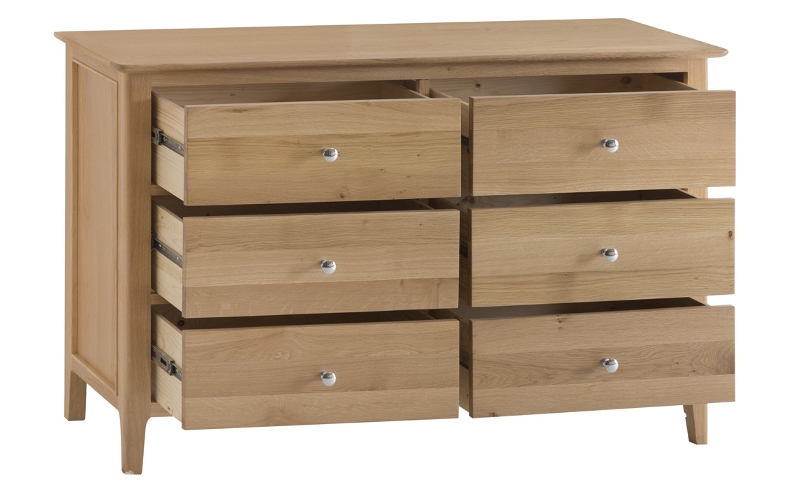 Odense Oak 6 Drawer Chest