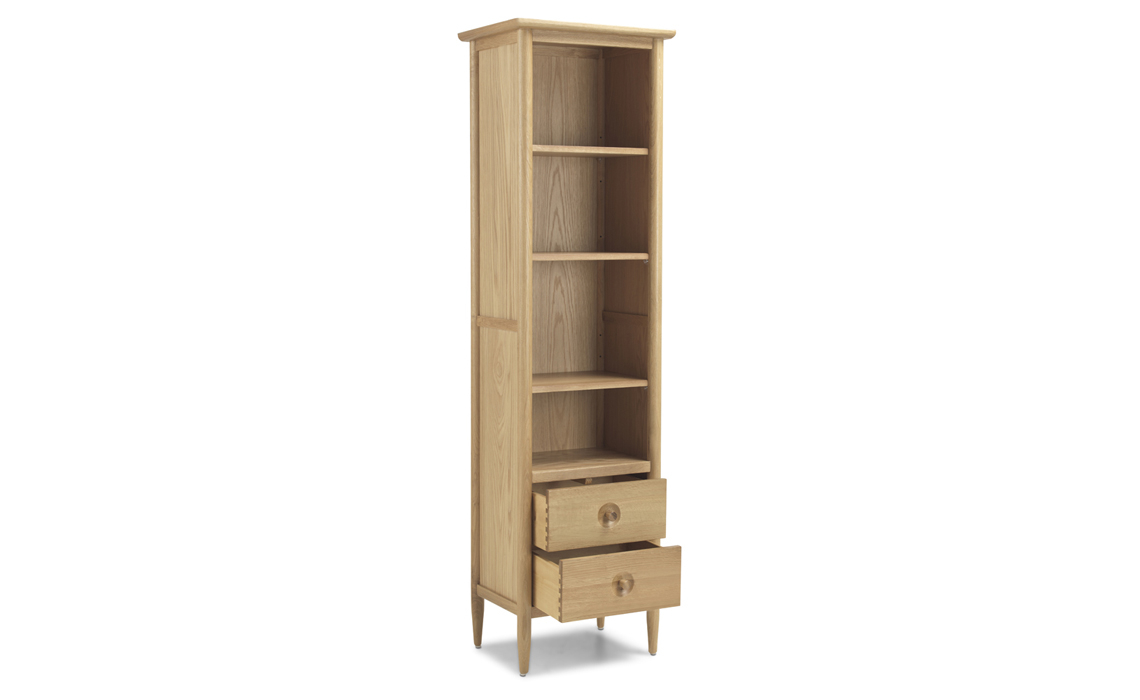 Nordic Oak Slim Bookcase