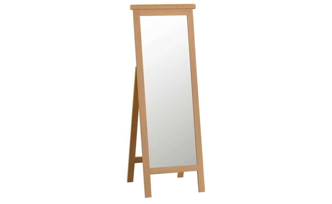 Burford Rustic Oak Cheval Mirror