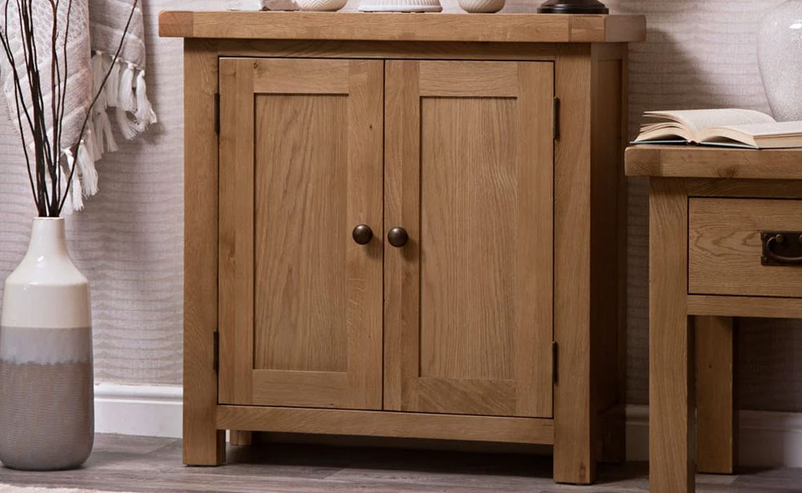 Burford Rustic Oak Cupboard