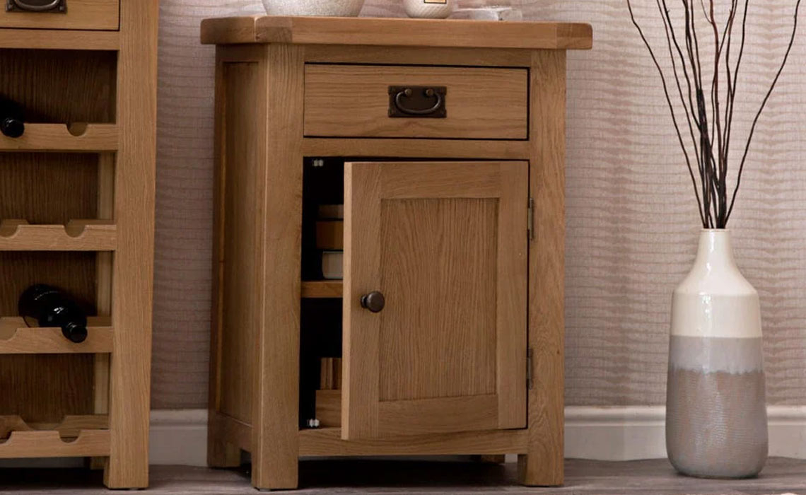 Burford Rustic Oak Small Cupboard