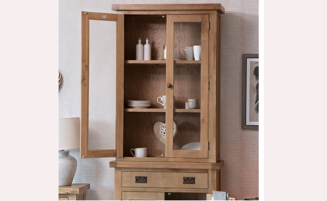 Burford Rustic Oak Small Dresser Top