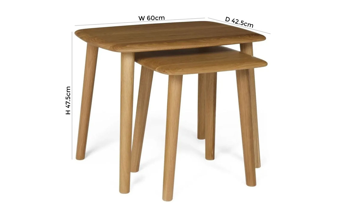 Origin Oak Nest of 2 Tables