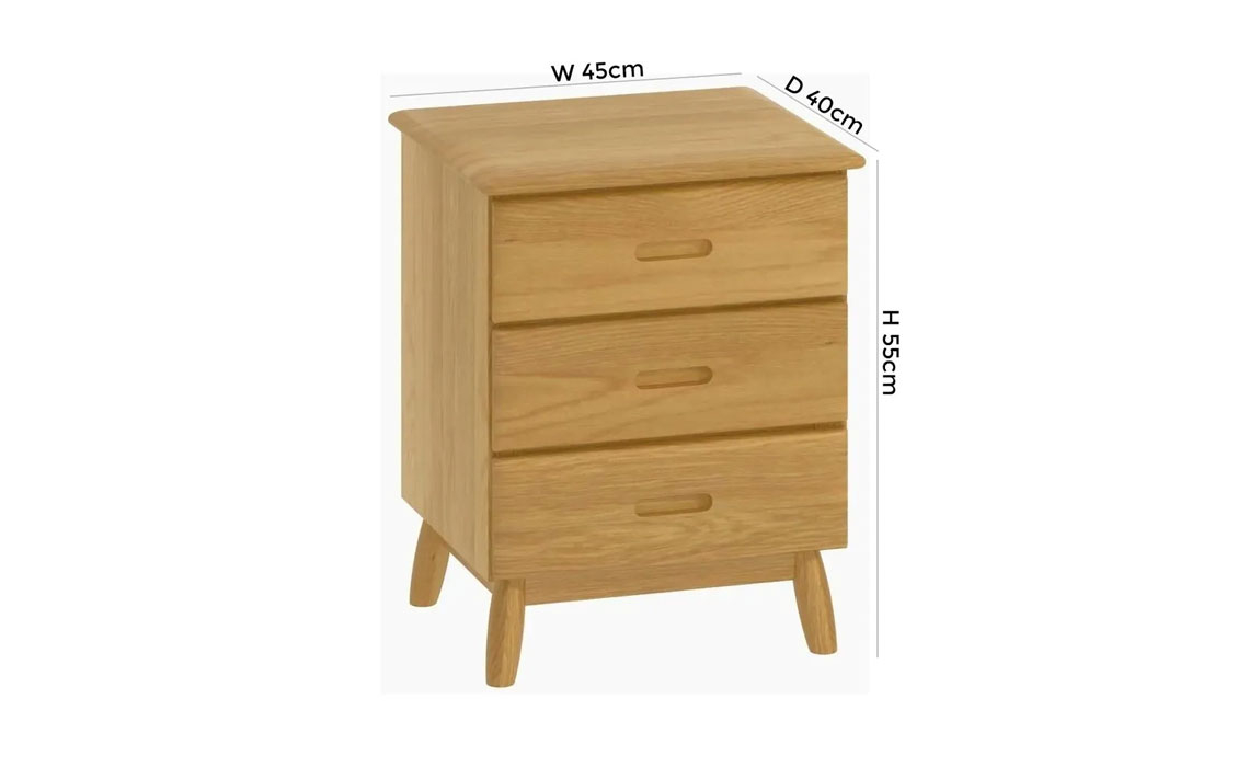 Origin Oak Bedside Cabinet