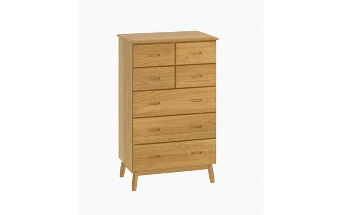 Origin Oak 4 over 3 Tall Chest