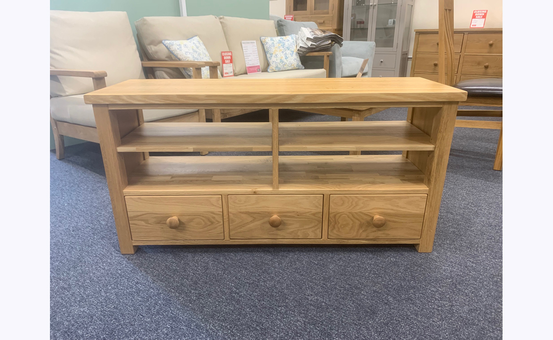 Denver Oak Large TV Unit