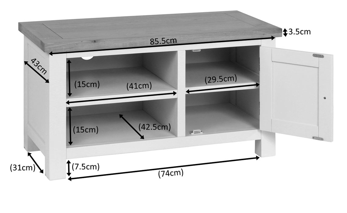 Lavenham Painted Standard TV Unit