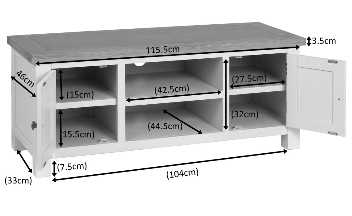 Lavenham Painted Large TV Unit