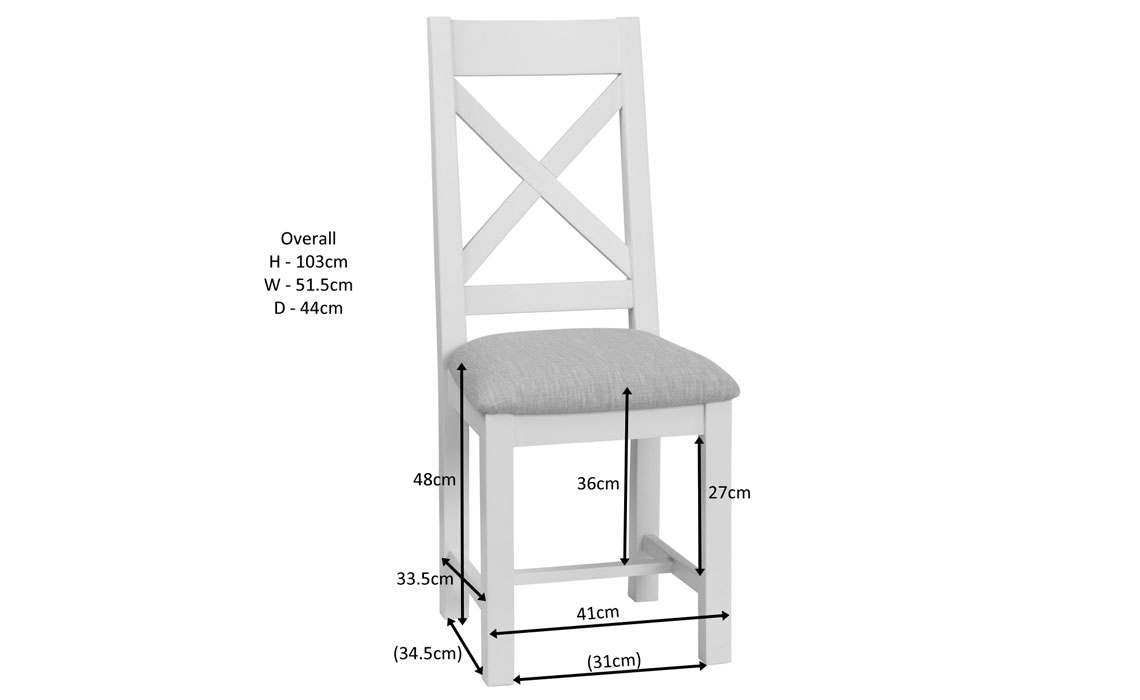 Lavenham Painted Cross Back Dining Chair