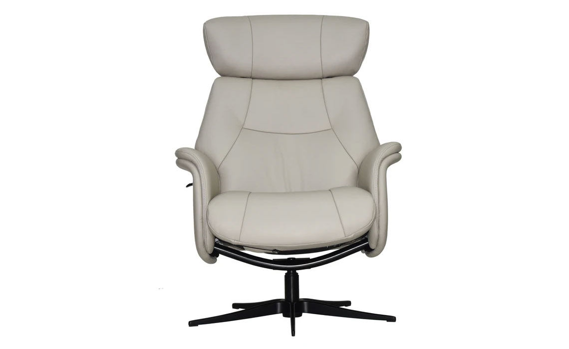 Murcia Swivel Recliner & Footstool - Leather Or Fabric