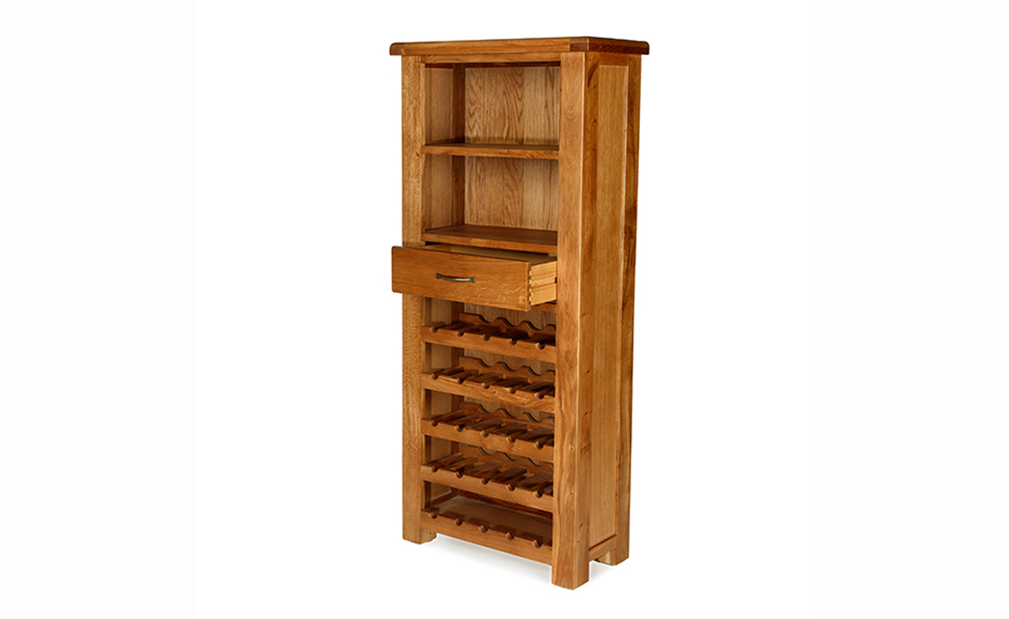 Hollywood Oak Tall Wine Cabinet