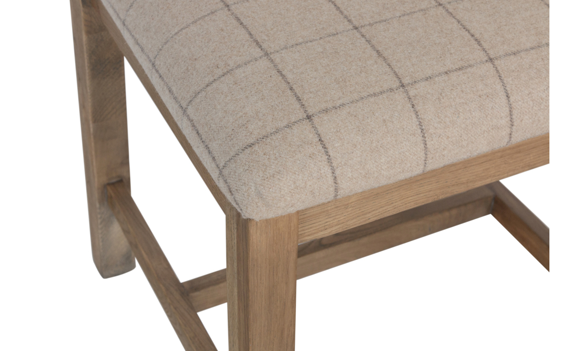 Ambassador Oak Cross Back Dining Chair - 2 Pad Colours