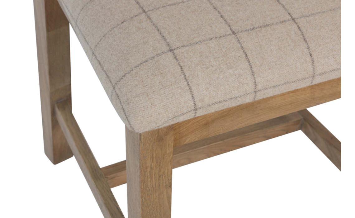 Ambassador Oak Slatted Dining Chair - 2 Pad Colours