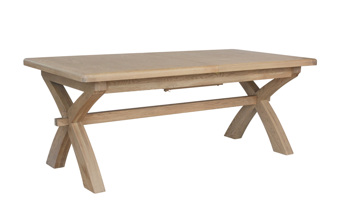 Ambassador Oak 200-250cm Cross Leg Extending Dining Table