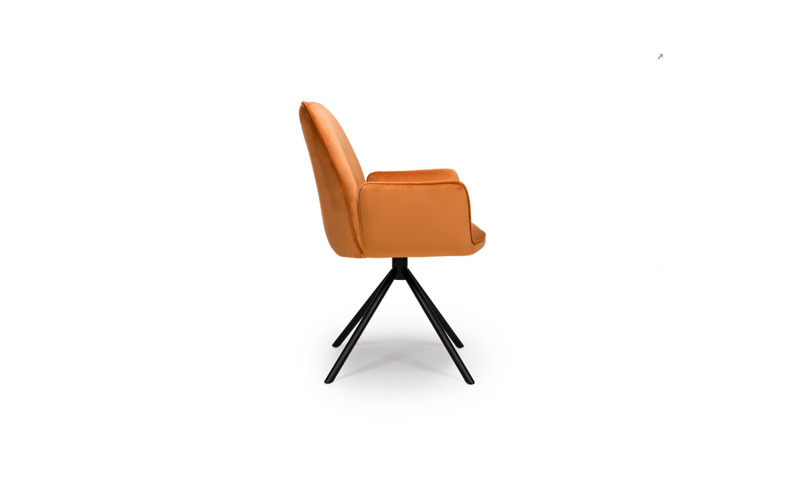 Uno Burnt Orange Dining Chair 