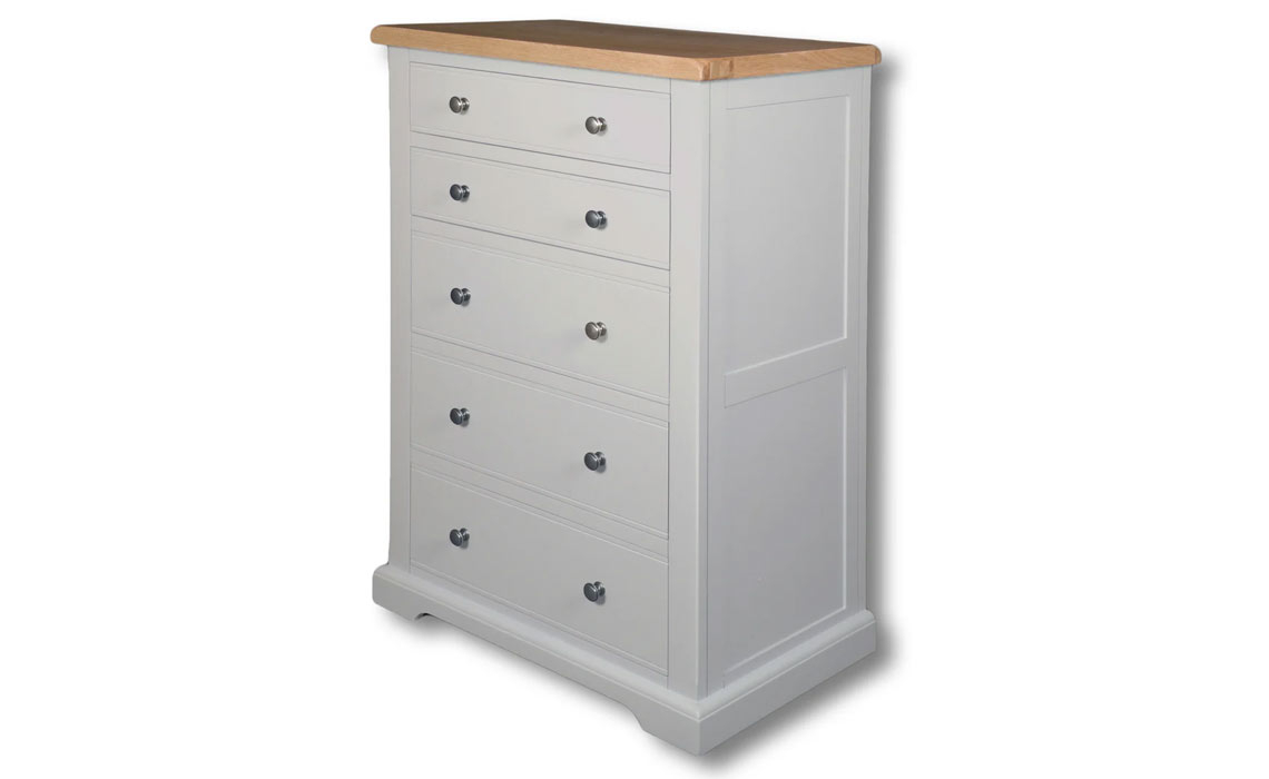 Suffolk Painted 5 Drawer Deep Chest of Drawers