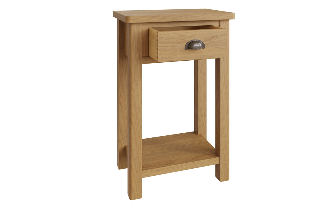 Woodbridge Oak 1 Drawer Console Telephone Table